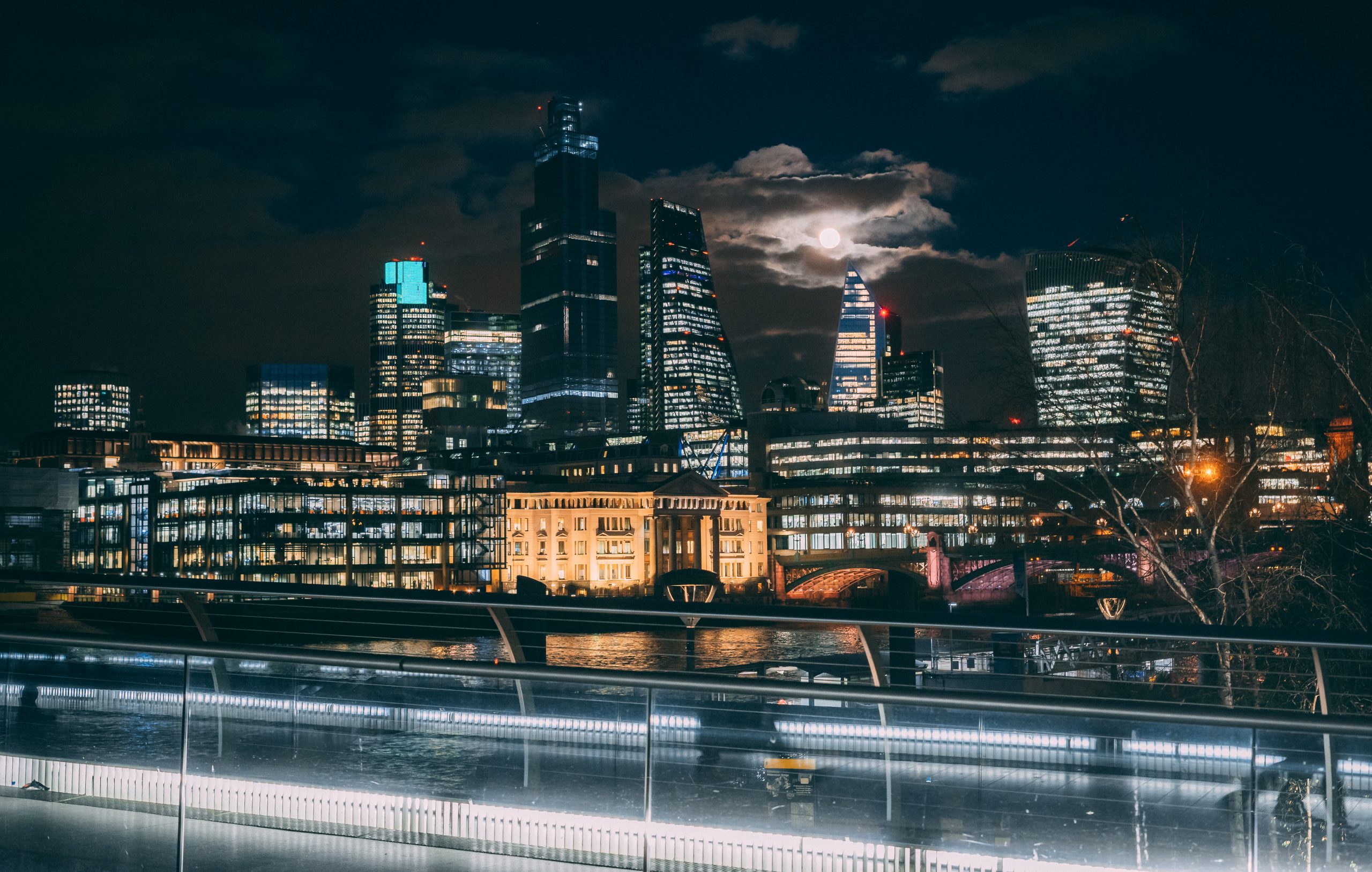 London Skyscrapers at Night